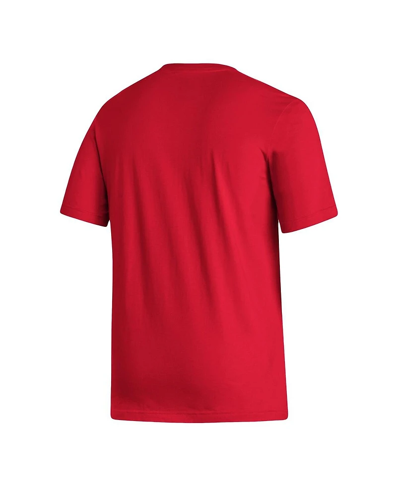 Men's adidas Red Ajax Crest T-shirt