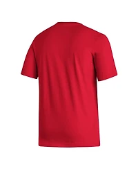 Men's adidas Red Ajax Crest T-shirt