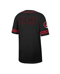 Men's Colosseum Black Winston-Salem State Rams Free Spirited Mesh Button-Up Baseball Jersey