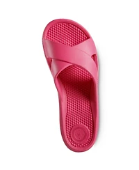 Totes Women's Molded Cross Slide Sandals with Everywear