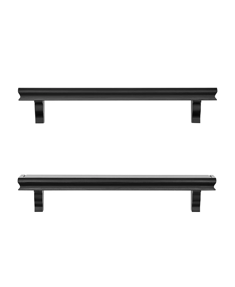 Danya B Decorative 24" Floating Wall Decor Display Ledge Shelves, Set of 2