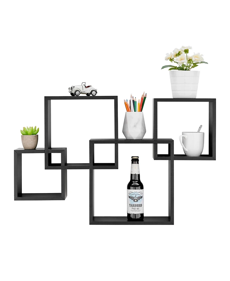 Danya B Blocchetto Intersecting Cubes Wall Shelf Unit
