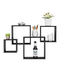 Danya B Blocchetto Intersecting Cubes Wall Shelf Unit