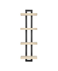 Danya B 4-Tier Ladder Bracket Floating Wall Shelves