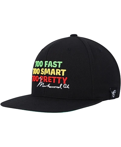 Men's and Women's Contenders Clothing Black Muhammad Ali Too Pretty Snapback Hat