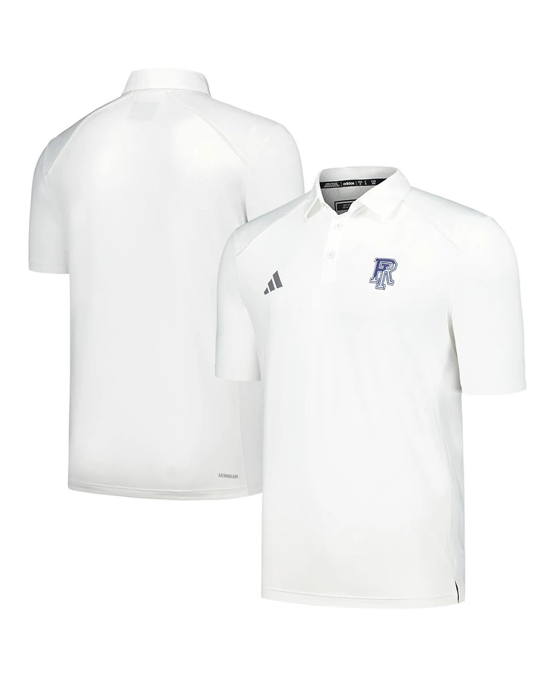 Men's adidas White Rhode Island Rams Classic Aeroready Polo Shirt
