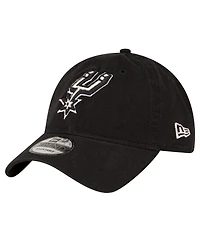 Men's New Era Black San Antonio Spurs Team 2.0 9TWENTY Adjustable Hat