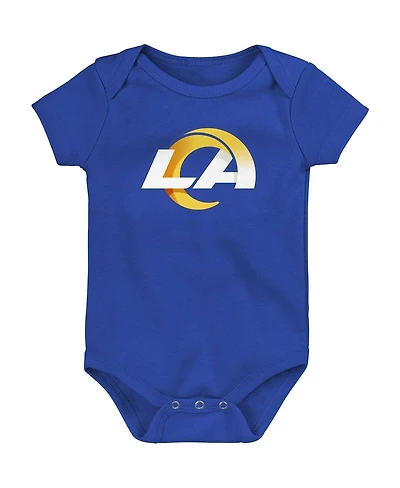 Baby Boys and Girls Royal Los Angeles Rams Team Logo Bodysuit