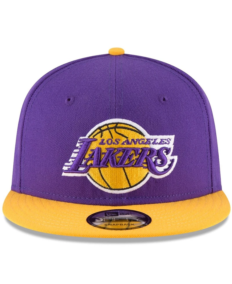 Men's New Era Purple, Gold Los Angeles Lakers Two-Tone 9FIFTY Adjustable Hat