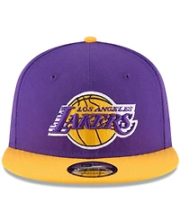 Men's New Era Purple, Gold Los Angeles Lakers Two-Tone 9FIFTY Adjustable Hat