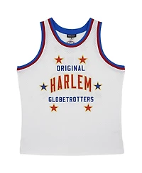 Men's Rings & Crwns Curly Neal White Harlem Globetrotters Throwback Swingman Jersey