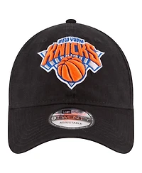 Men's New Era Black New York Knicks Team 2.0 9TWENTY Adjustable Hat