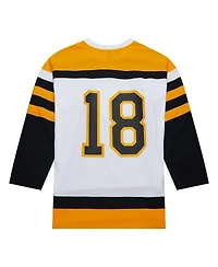 Men's Mitchell & Ness Willie O'Ree White Boston Bruins 1958 Blue Line Player Jersey