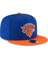 Men's New Era Blue, Orange New York Knicks Two-Tone 9FIFTY Adjustable Hat