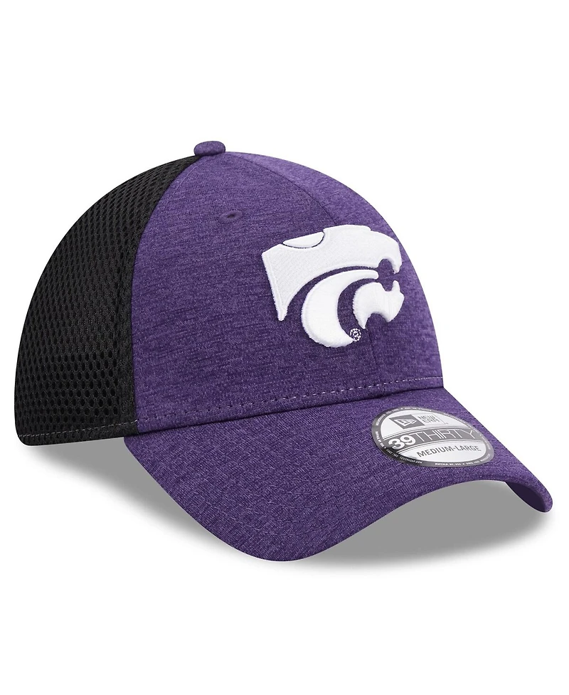 Men's New Era Purple Kansas State Wildcats Shadowed Neo 39THIRTY Flex Hat