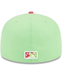 Men's New Era Green Pensacola Blue Wahoos Theme Nights Pensacola Mullets Alternate 2 59FIFTY Fitted Hat