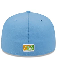 Men's New Era White Winston-Salem Dash Theme Nights Shags 59FIFTY Fitted Hat