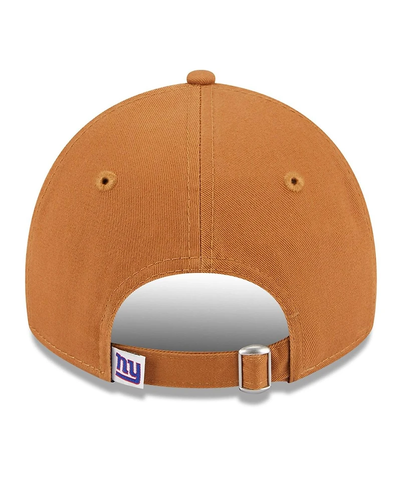Men's New Era Brown New York Giants Main Core Classic 2.0 9TWENTY Adjustable Hat