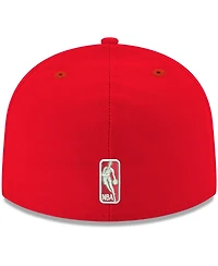 Men's New Era Red Atlanta Hawks Official Team Color 59FIFTY Fitted Hat