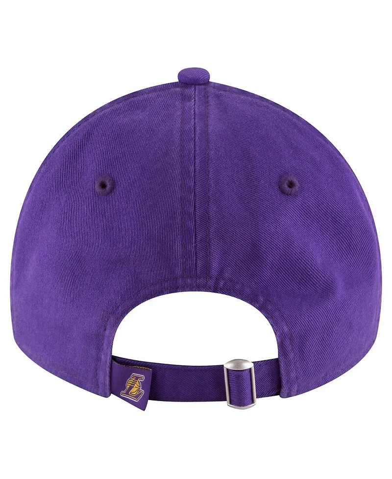 Men's New Era Purple Los Angeles Lakers Team 2.0 9TWENTY Adjustable Hat