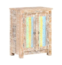 Sideboard 24"x13.8"x29.9" Rough Acacia Wood