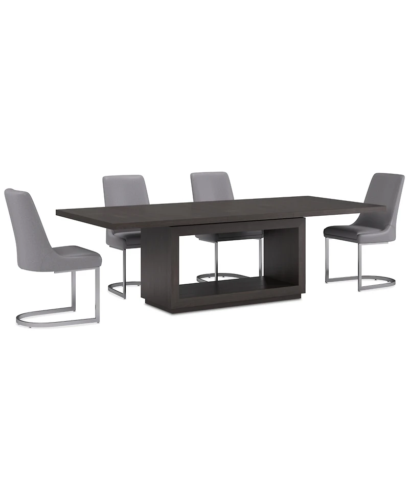 Tivie Pc Dining Set (Rectangular Table + Chairs