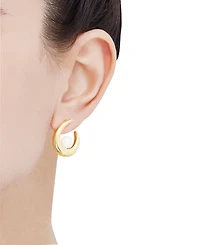 Honora Cultured Freshwater Pearl (7-1/2 mm) Swoop Stud Earrings in 14k Gold