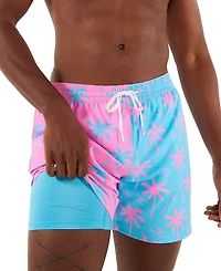 Chubbies Men's The Prince Of Prints Quick-Dry 5-1/2" Swim Trunks with Boxer Brief Liner
