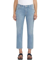 Jag Women's Ruby Mid Rise Straight Cropped Jeans