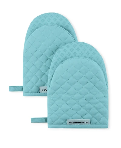 KitchenAid Asteroid Cotton Mini Oven Mitt, 2Pk, 5.5" x 8"
