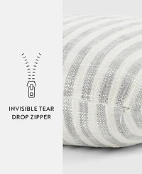 ienjoy Home Yarn Dyed Thin Stripe Decorative Pillow, 20" x