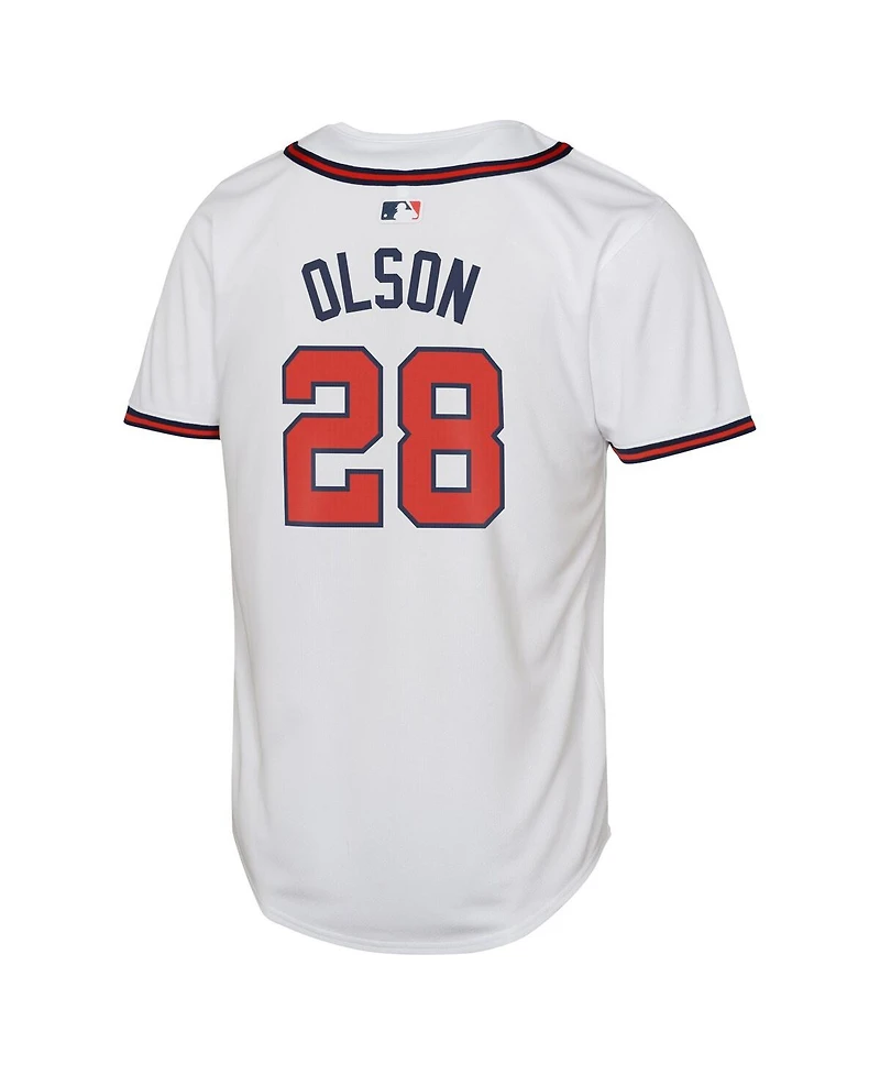 Big Boys Nike Matt Olson White Atlanta Braves Home Limited Player Jersey