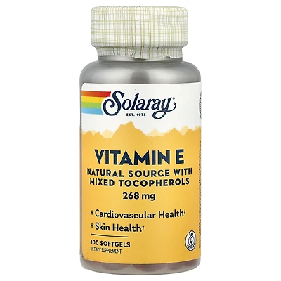 Solaray Vitamin E - 100 Softgels