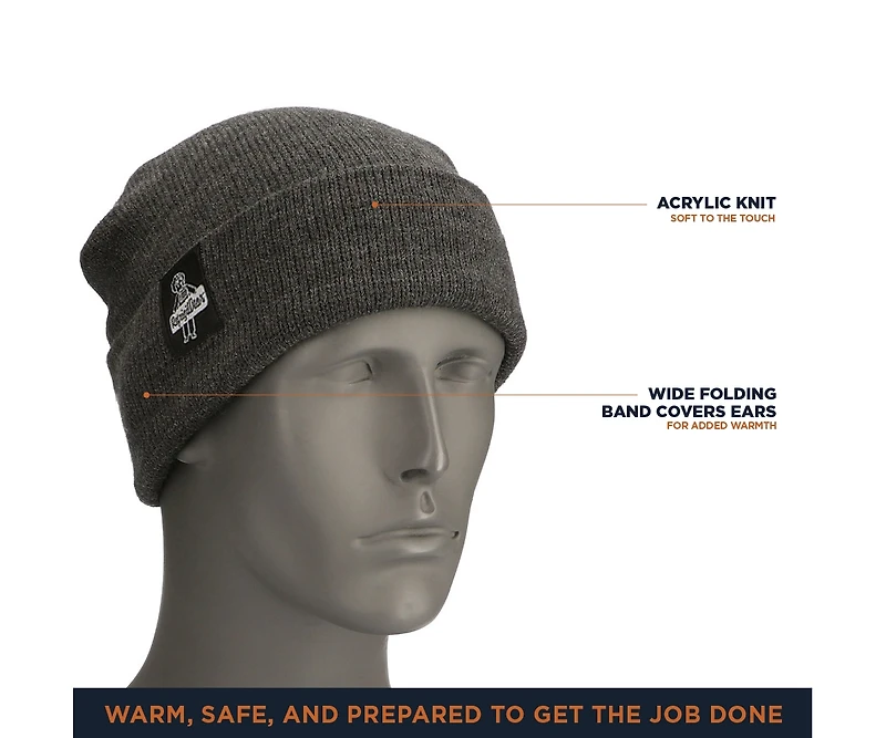 RefrigiWear Men's Watch Cap - Knit Cold Weather Beanie