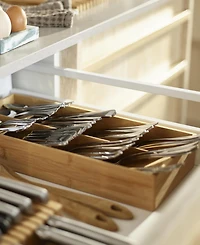 Joseph Joseph Drawerstore Large Bamboo Compact Cutlery Organizer