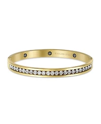 Bling Jewelry Channel Set White Cubic Zirconia Cz Stackable Bangle Bracelet Prom Stainless Steel