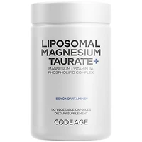 Codeage Liposomal Magnesium Taurate+ Supplement - Magnesium from Magnesium Taurate, Vitamin B6 as Pyridoxal 5-Phosphate, 2-Month Supply