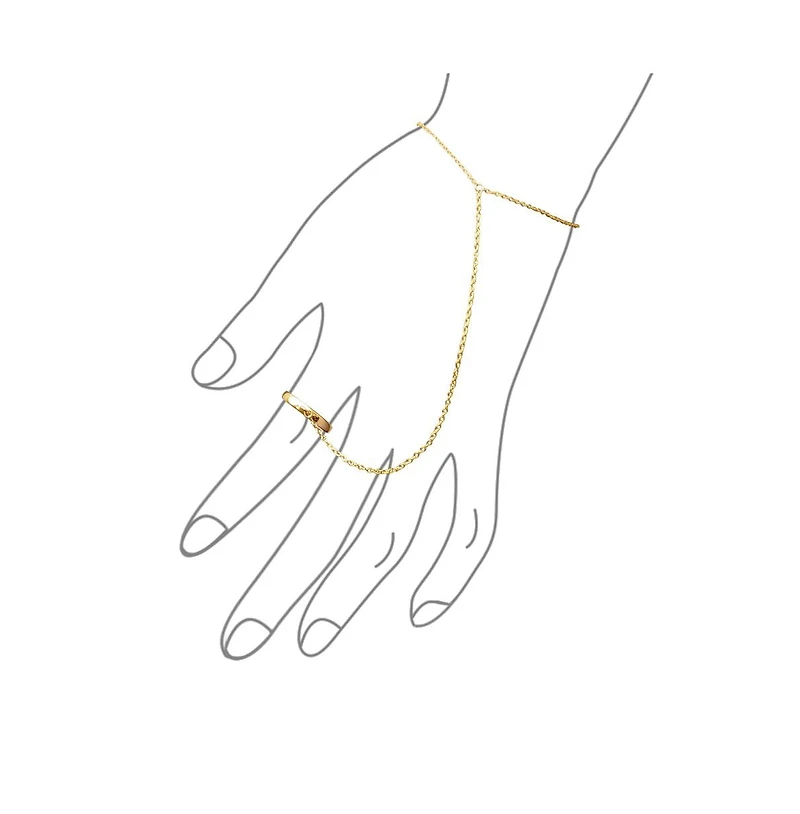 Bling Jewelry Trendy Delicate Chain Link Bracelet 14K Gold Plated Sterling Silver