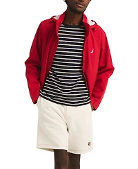 Nautica Men's Classic Rainbreaker Hooded Zip-Front Lightweight Jacket