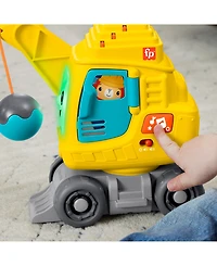 Fisher Price Count and Stack Crane Baby and Toddler Learning Toy with Blocks, Lights and Sounds