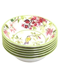 Certified International Hummingbirds Set of 6 All Purpose Bowl 7.5" x 2", Service For 6