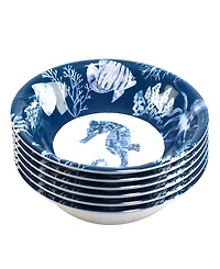 Certified International Sea Life Set of 6 All Purpose Bowl 7.5" x 2", Service For 6
