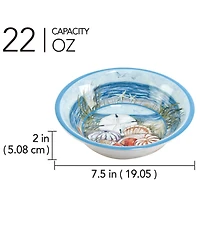 Certified International Seacoast Set of 6 All Purpose Bowl 7.5" x 2", Service For 6