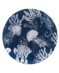 Certified International Sea Life 2 Pc Platter Set, Service For 2