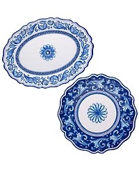 Certified International Veranda 2 Pc Platter Set, Service For 2