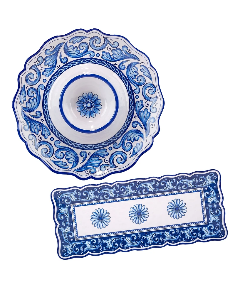 Certified International Veranda 2 Pc Appetizer Set, Service For 2