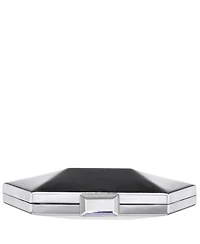Nina Geometric Mirror Metallic Patent Minaudiere Handbag