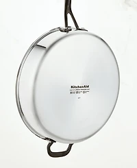 KitchenAid 5-Ply Clad Stainless Steel 5 Quart Induction Saute Pan with Lid