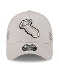 Men's New Era Cream Los Angeles Angels 2024 Clubhouse 39THIRTY Flex Fit Hat