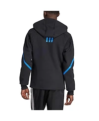Men's adidas Black San Jose Earthquakes 2024 Anthem Travel Full-Zip Jacket